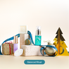 Balanced Ritual set including Calming & Soothing Lotion 10ml, Gentle Facial Cleanser 20ml, Cleansing & Moisturizing Body Butter Bar 20g, Shampoo Bar 15g, and Facial Cream 4g – a complete routine to cleanse, nourish, and hydrate skin and scalp.
