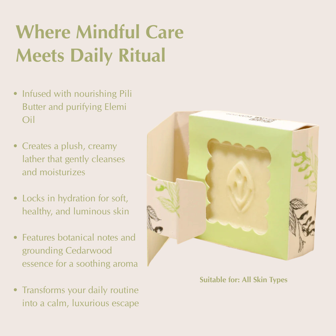Cleansing & Moisturizing Body Butter Bar - Grounding Cedar 95g