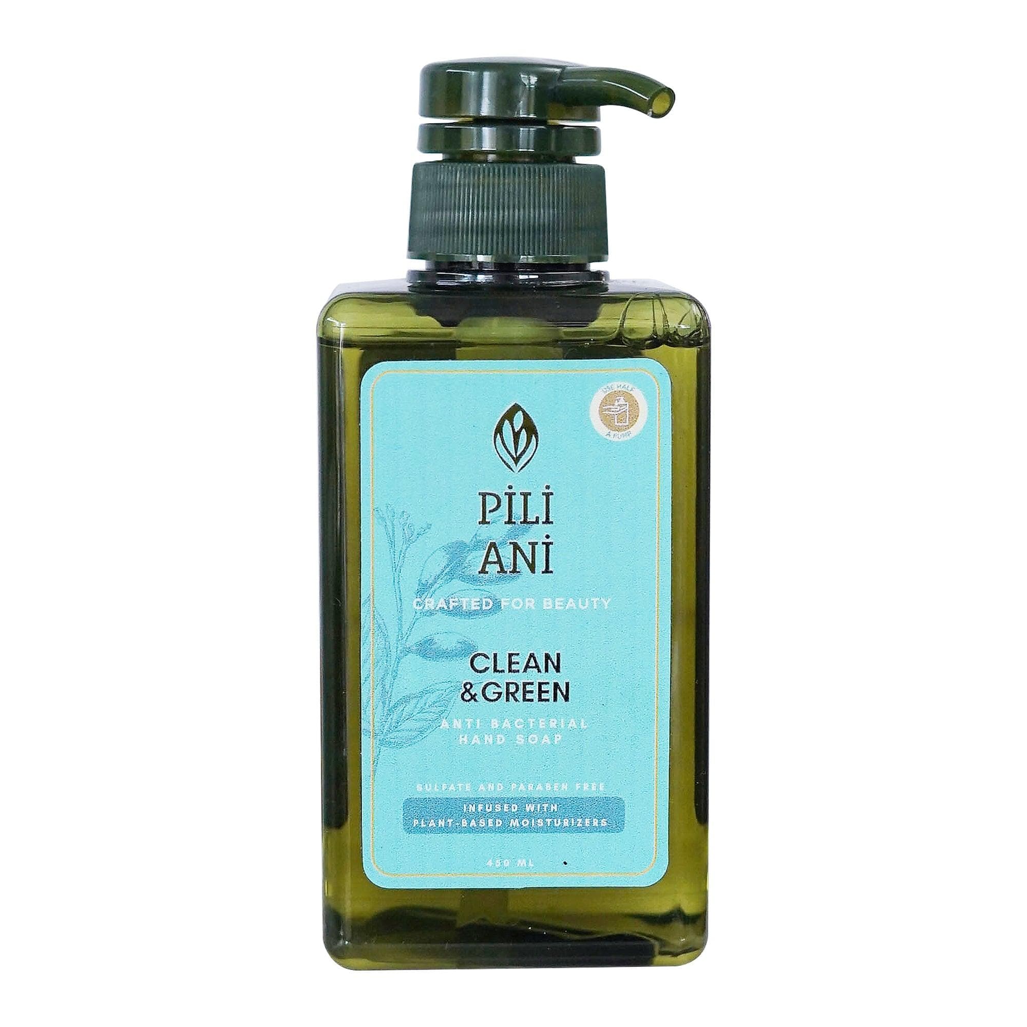 Clean & Green Anti-Bacterial Hand Soap 450ml | Pili Ani