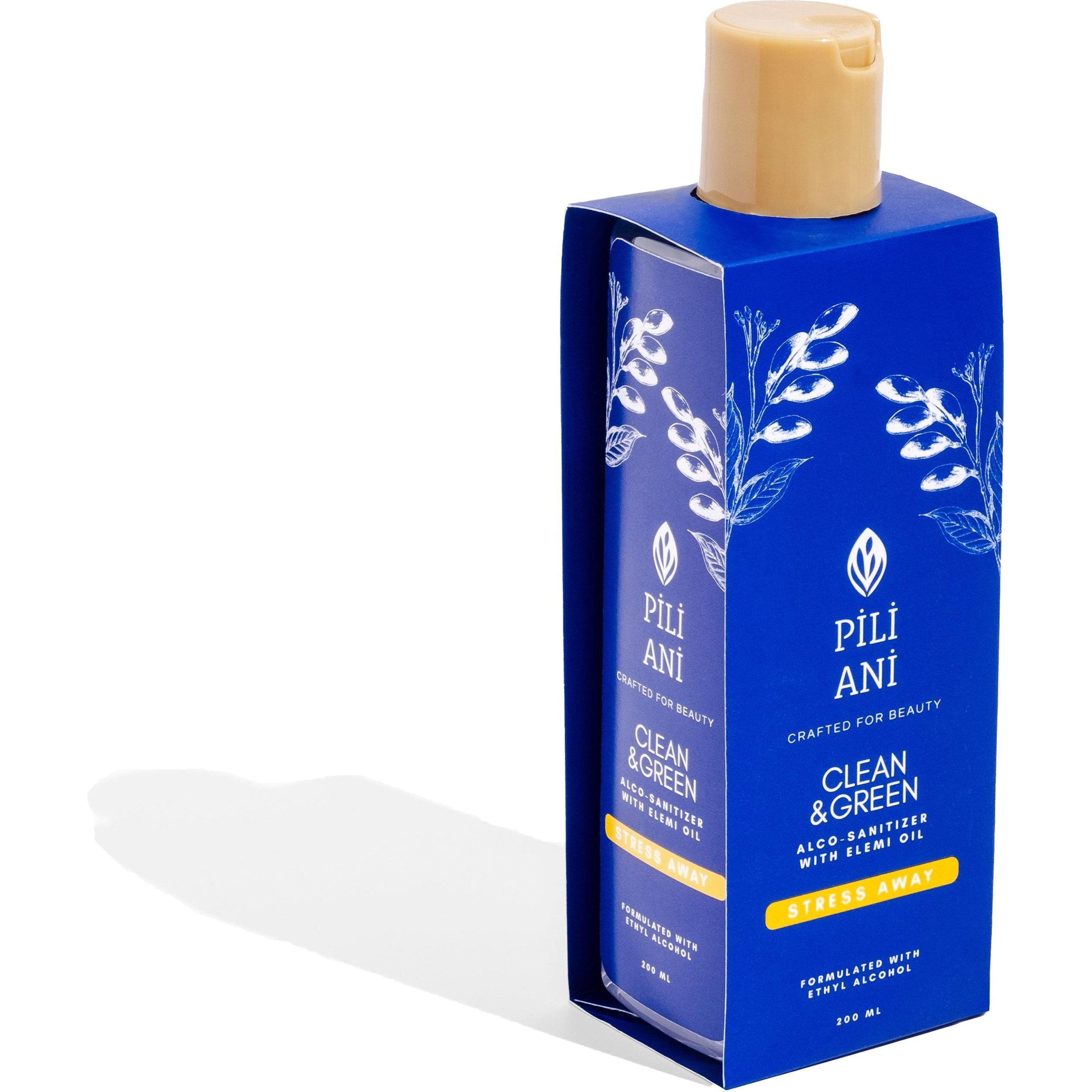 Clean & Green Alco-Sanitizer 200ml Refill – Stress Away | Pili Ani