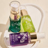 Daily skincare set in travel size, Organic travel skincare, Tropical ingredient skincare, Portable skincare bundle, Skincare trial set, Skincare set for carry-on, Travel kit for dry skin, Skin nourishment on the go, Vacation skincare essentials, Compact facial care, Botanical skincare minis, Miniature beauty products, Overnight trip skincare set, Face care kit for travelers, Travel-size skincare routine